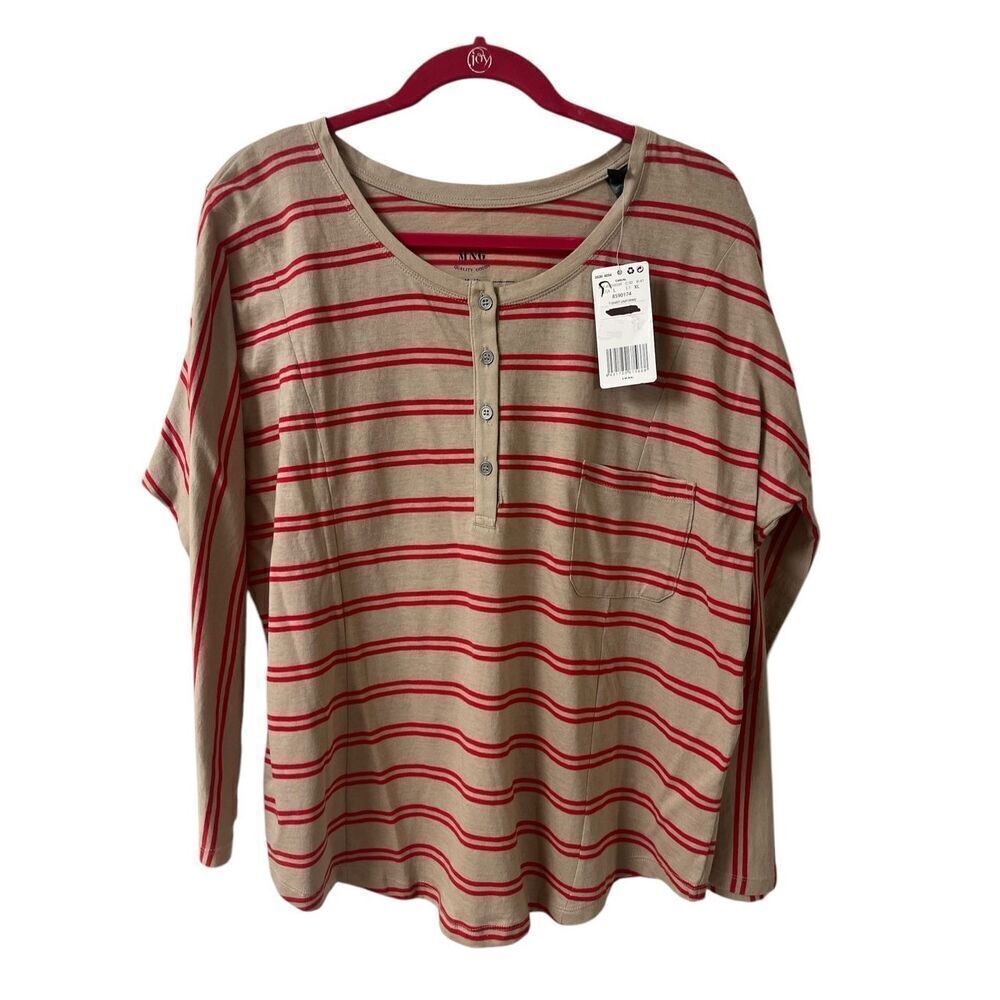 MNG by Mango striped top sz XL NWT
